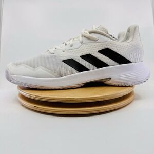 Adidas‎ CourtJam Control 3 Tennis Shoes Men's 11 White Pickleball Court Sneakers